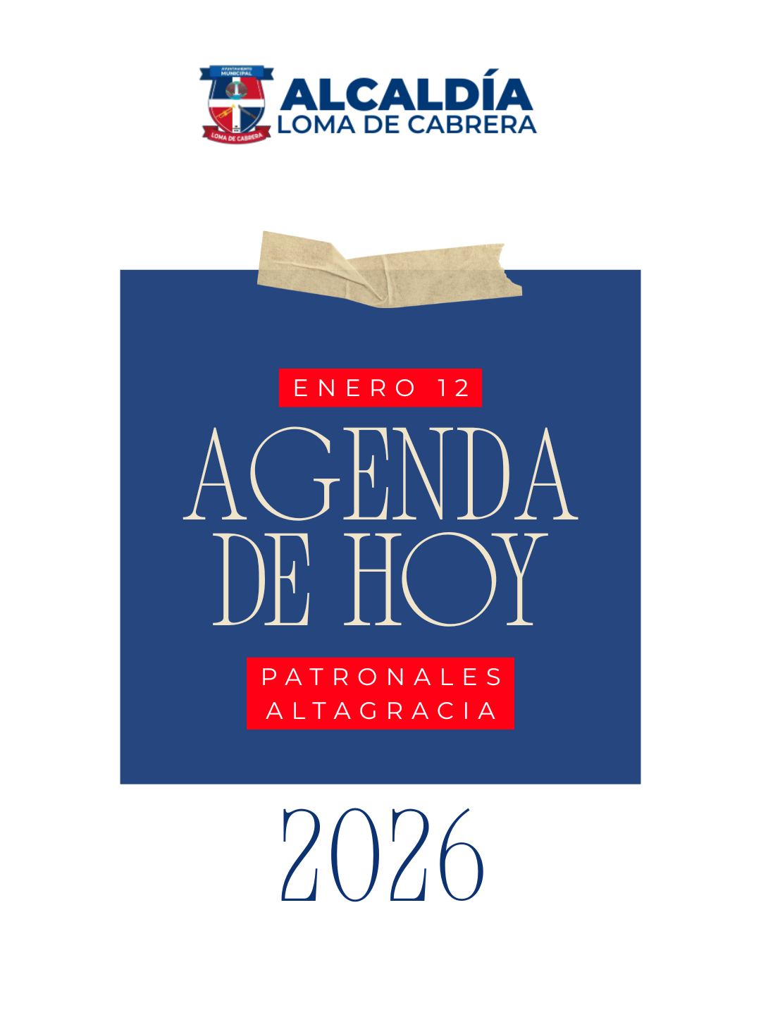 Loma de Cabrera da inicio a las Fiestas Patronales Altagracia 2026